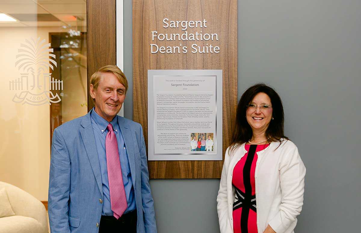 New Sargent Foundation Dean’s Suite at School of Medicine Greenville